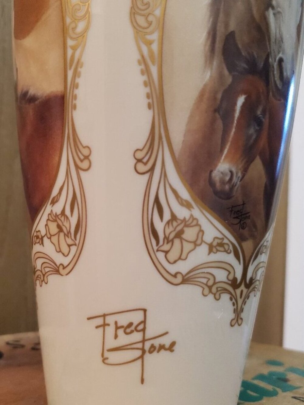 Horses vase - Picture 3 of 7